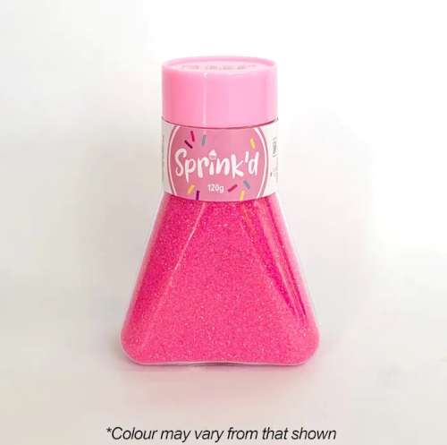 Sprink'd Sprinkles - Sanding Sugar Bright Pink - Click Image to Close